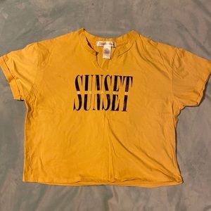 Youth in Revolt Yellow Crop Top